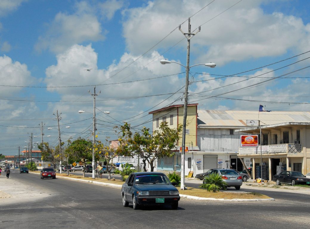 AAR1CJ Street in Corozal, Corozal District, Belize, Central America